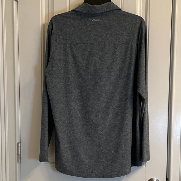 Eddie Bauer Charcoal Long Sleeve Shirt - Picture 7 of 8